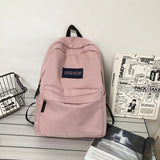 Solid Casual Waterproof Nylon Women Backpack Female Travel Bag