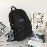 Solid Casual Waterproof Nylon Women Backpack Female Travel Bag