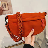 Travel Crossbody Half Moon Belt Bag Large Capacity Women's Chest Bag