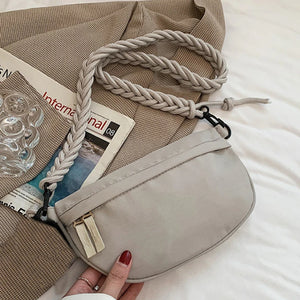 Travel Crossbody Half Moon Belt Bag Large Capacity Women's Chest Bag