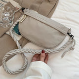 Travel Crossbody Half Moon Belt Bag Large Capacity Women's Chest Bag