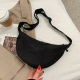 Large Capacity Solid Chest Bag for Women Travel Crossbody Belt Bag