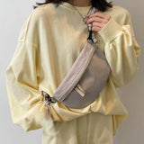 Travel Crossbody Half Moon Belt Bag Large Capacity Women's Chest Bag