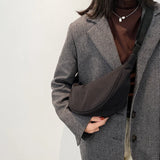 Large Capacity Solid Chest Bag for Women Travel Crossbody Belt Bag
