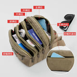 Canvas Chest Bag for Men Large Capacity Waist Fanny Pack