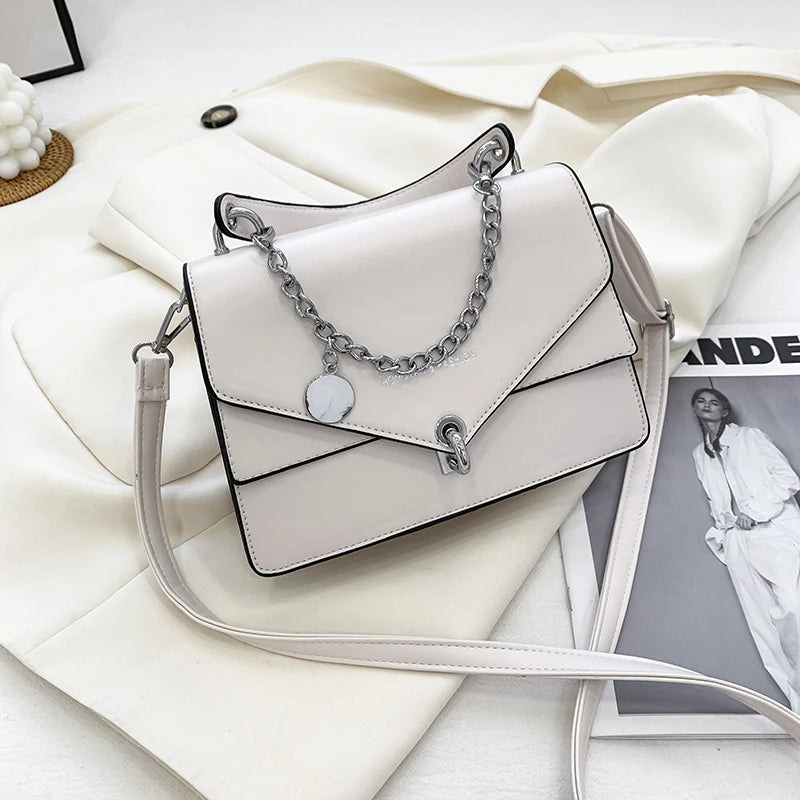 Classic PU Leather Women's Shoulder Bag Square Handbags