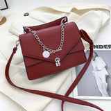 Classic PU Leather Women's Shoulder Bag Square Handbags