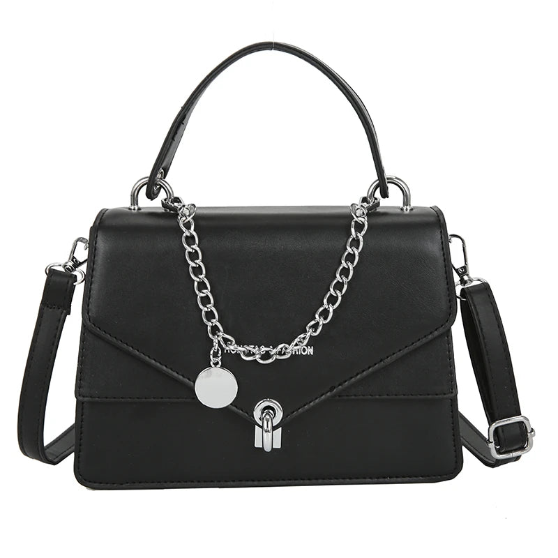 Classic PU Leather Women's Shoulder Bag Square Handbags