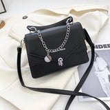 Classic PU Leather Women's Shoulder Bag Square Handbags