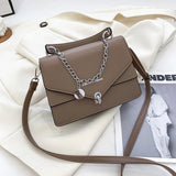 Classic PU Leather Women's Shoulder Bag Square Handbags
