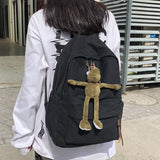 Classic Women's Backpack with Pendant Shoulder Strap