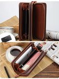 Men Clutch Bags Long Zipper Organizer Large Capacity Mobile Phone Bag