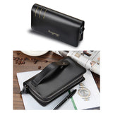 Men Clutch Bags Long Zipper Organizer Large Capacity Mobile Phone Bag