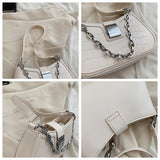 Crocodile Pattern PU Leather Shoulder Bags for Women Lock Handbags