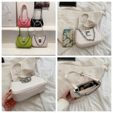 Crocodile Pattern PU Leather Shoulder Bags for Women Lock Handbags