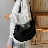 Solid Autumn Winter Ladies Shoulder Bag High Canvas Women Messenger Bags
