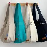Solid Ladies Tote Bag Women's Handbags Shoulder Bags College Student Schoolbag