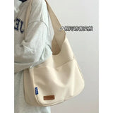 Solid Ladies Tote Bag Women's Handbags Shoulder Bags College Student Schoolbag