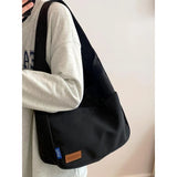 Solid Ladies Tote Bag Women's Handbags Shoulder Bags College Student Schoolbag