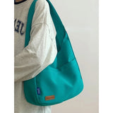 Solid Ladies Tote Bag Women's Handbags Shoulder Bags College Student Schoolbag