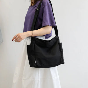 Large Capacity Canvas Crossbody Bag for Women