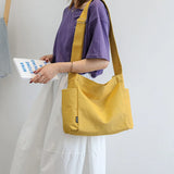 Large Canvas Crossbody Bag for Women