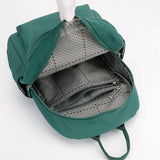 Solid Women's Backpack High Nylon Ladies Student Schoolbag Ladies