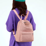 Solid Women's Backpack High Nylon Ladies Student Schoolbag Ladies