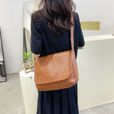 Solid Women's Shoulder Bags High Canvas Ladies Crossbody Bag