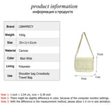 Solid Canvas Women's Shoulder Bag Casual Crossbody Handbag