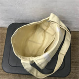 Solid Canvas Women's Crossbody Bag High Shoulder