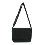 Solid Canvas Women's Shoulder Bag Crossbody Young Student School Bookbag