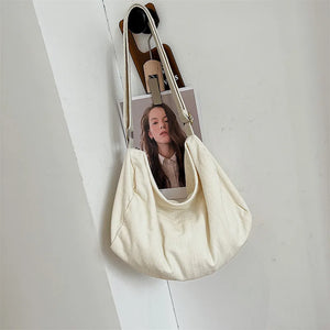 Solid High Canvas Ladies Shoulder Bag Women Crossbody Bags