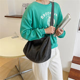 Solid High Canvas Ladies Shoulder Bag Women Crossbody Bags