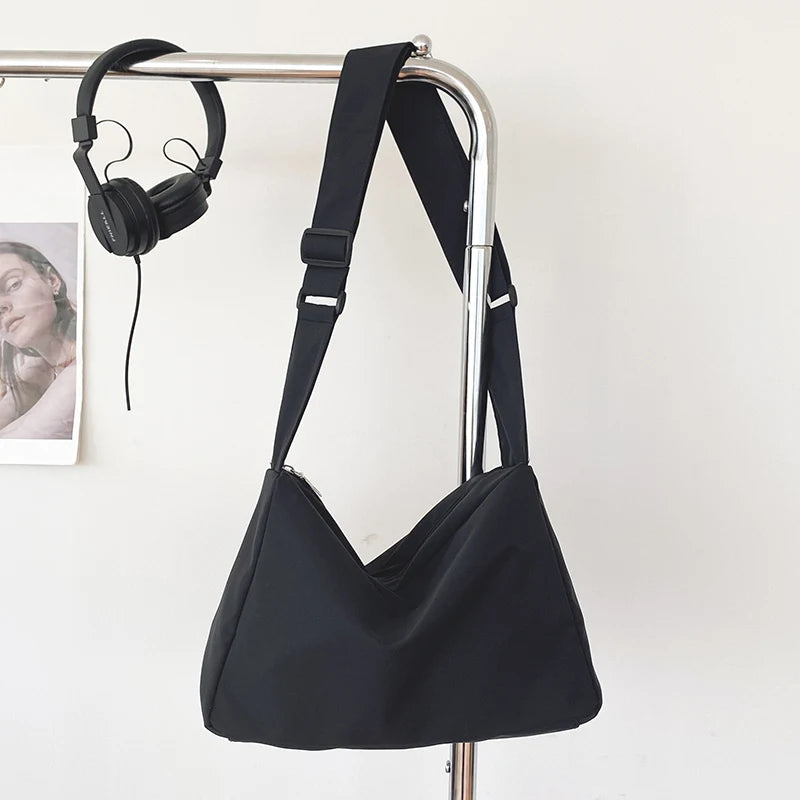 Nylon Women Messenger Bag Student School Bag