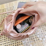 Women's Solid Crossbody Clutch Bag for Party Events