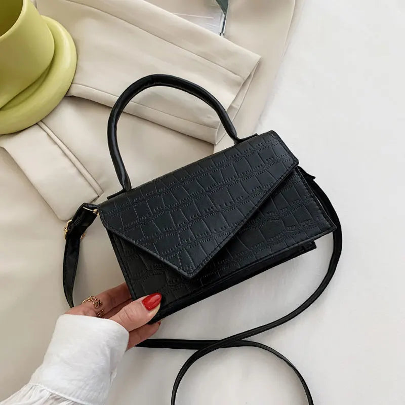 Women's Solid Crossbody Handbag High PU Leather Small Purse