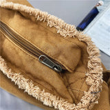 Solid Canvas Women's Crossbody Bag