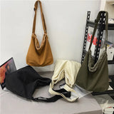 Solid Canvas Women's Crossbody Bag