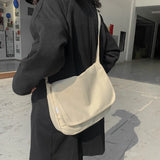 Solid Canvas Ladies Shoulder Bags for Women