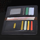 Men Multi-slot Faux Leather Bifold Clutch Purse Long Wallet
