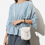 Stylish Crossbody Bucket Bag Leather Messenger Bag