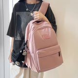 Solid Female Multi-pocket Casual Women's Backpack