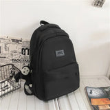 Solid Female Multi-pocket Casual Women's Backpack