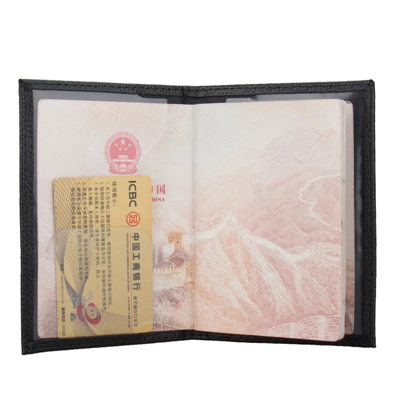 Candy Red Passport Holder PU Leather Cover