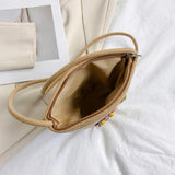 Solid Knitting Ladies Shoulder Bag Women's Messenger Bag Small Women Beach Bags