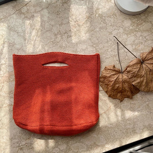 Stylish Knitting Women Shopper Tote Eco Cotton Satchel Large Capacity