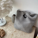 Stylish Knitting Women Shopper Tote Eco Cotton Satchel Large Capacity