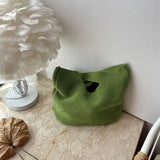 Stylish Knitting Women Shopper Tote Eco Cotton Satchel Large Capacity