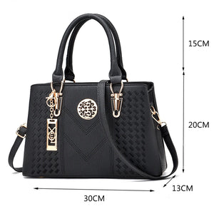 Solid Famous Bags Women Leather Handbags Newest Wallet Ladies Purse Shoulder Bag